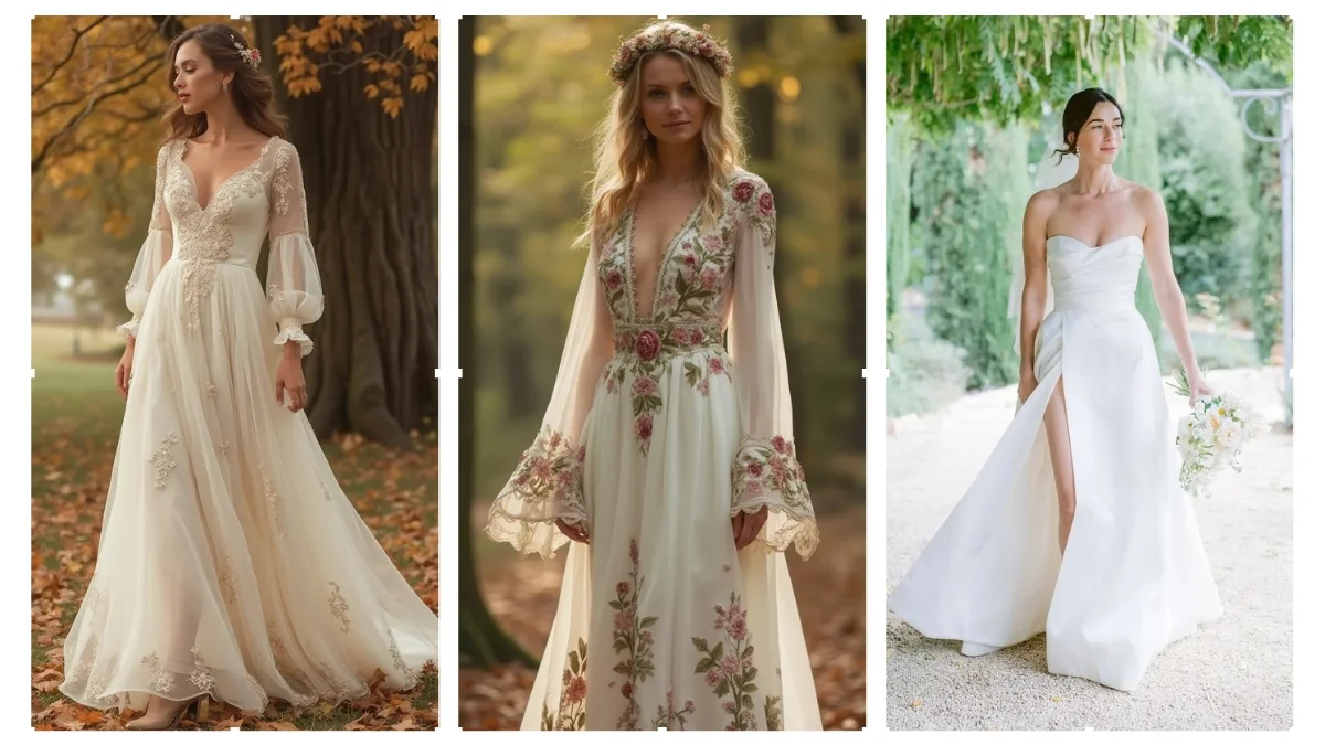 20+ Autumn Wedding Dresses for the Perfect Seasonal Vibes