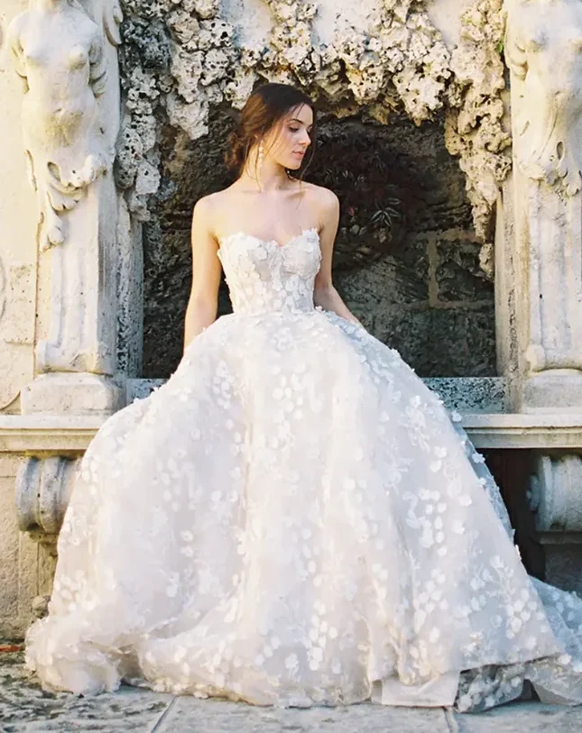 Embroidered Autumn Wedding Gowns for a Fairytale Moment