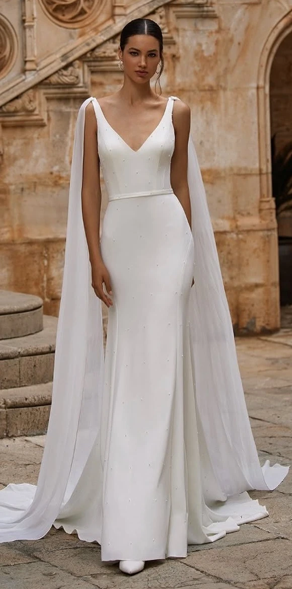 A Modern Bridal Gown with Timeless Grace