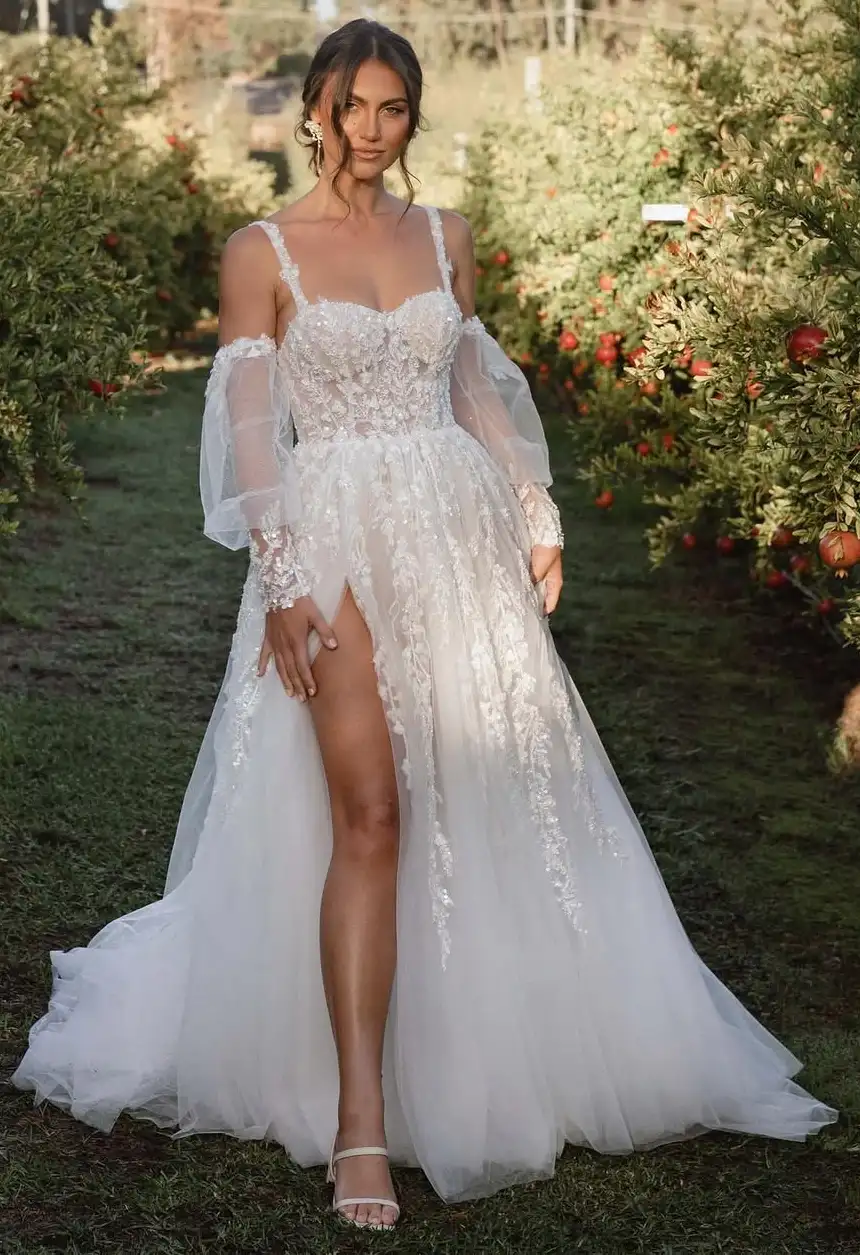 A Sunlit Summer Wedding Dress That Feels Like a Dream