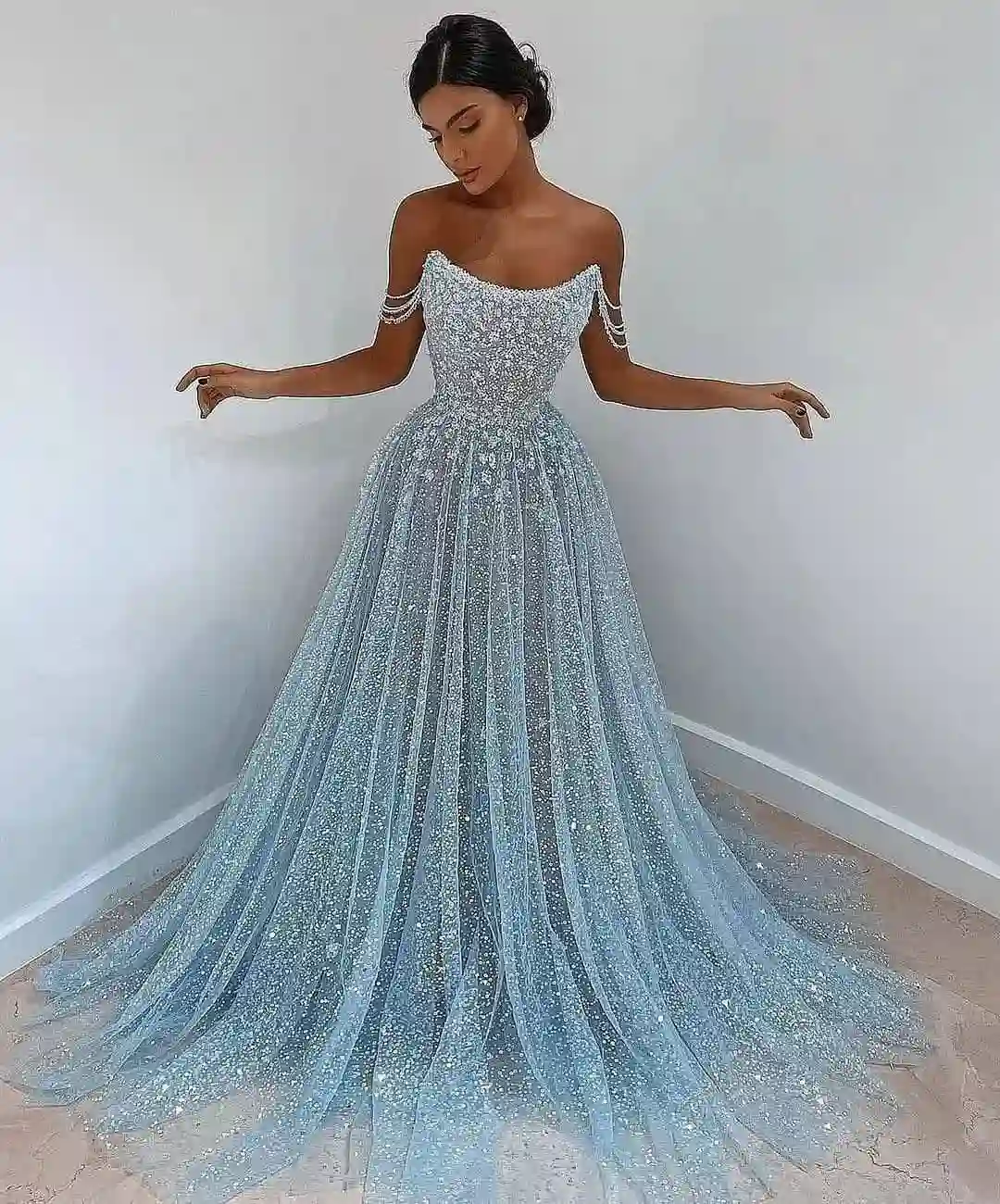 Ethereal Blue Graduation Party Dresses