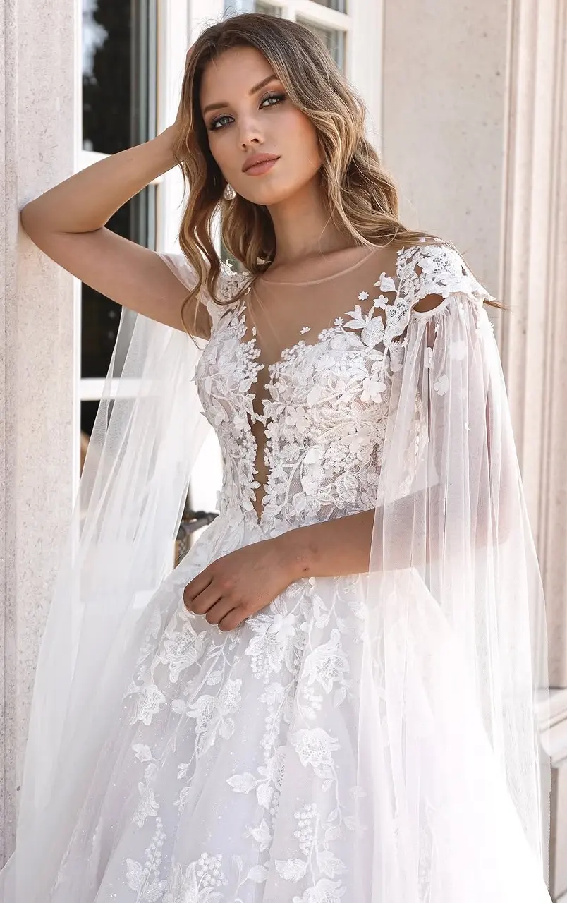 Lace & Tulle A-Line Wedding Dresses