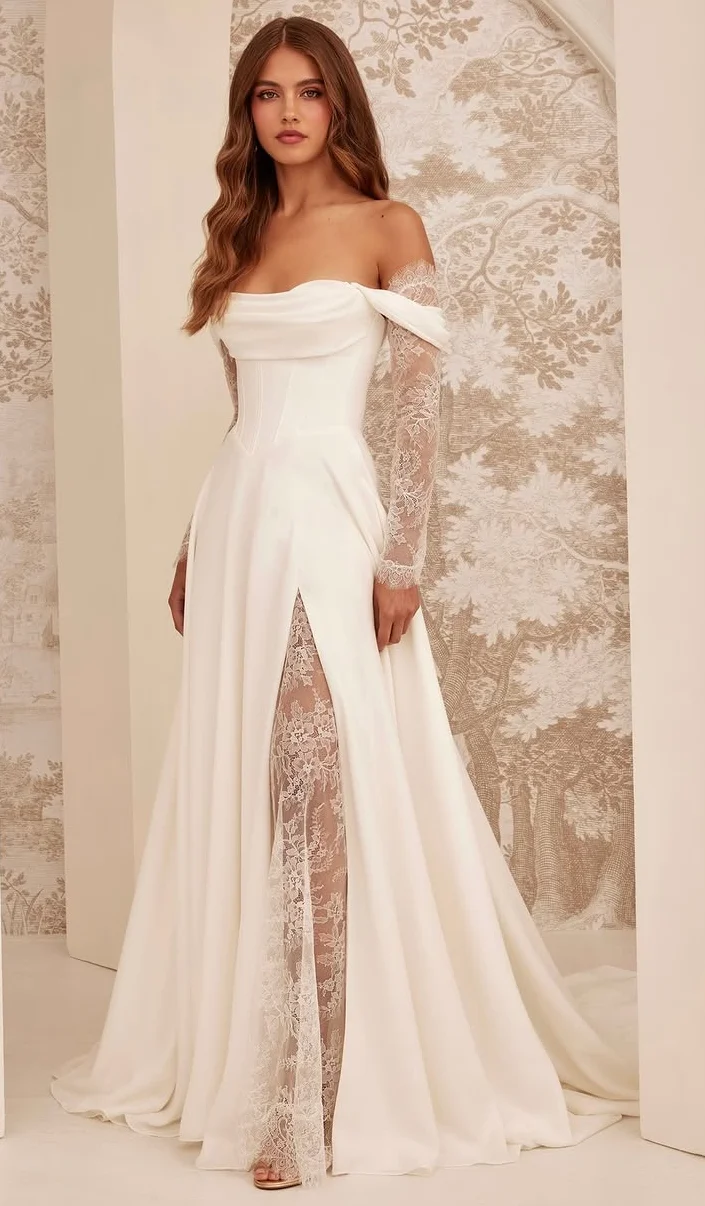 Off-Shoulder Wedding Dresses with a Romantic Edge