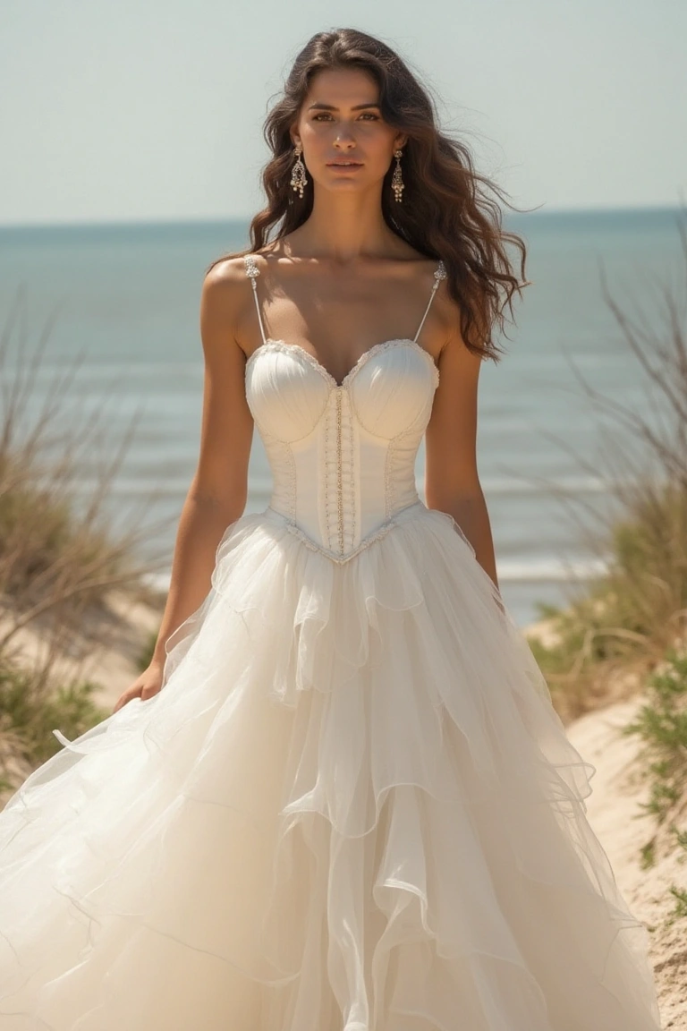 The Cocktail Wedding Dress with Corset Detailing