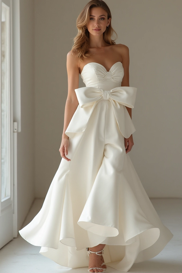 The Cocktail Wedding Dress with Statement Drama