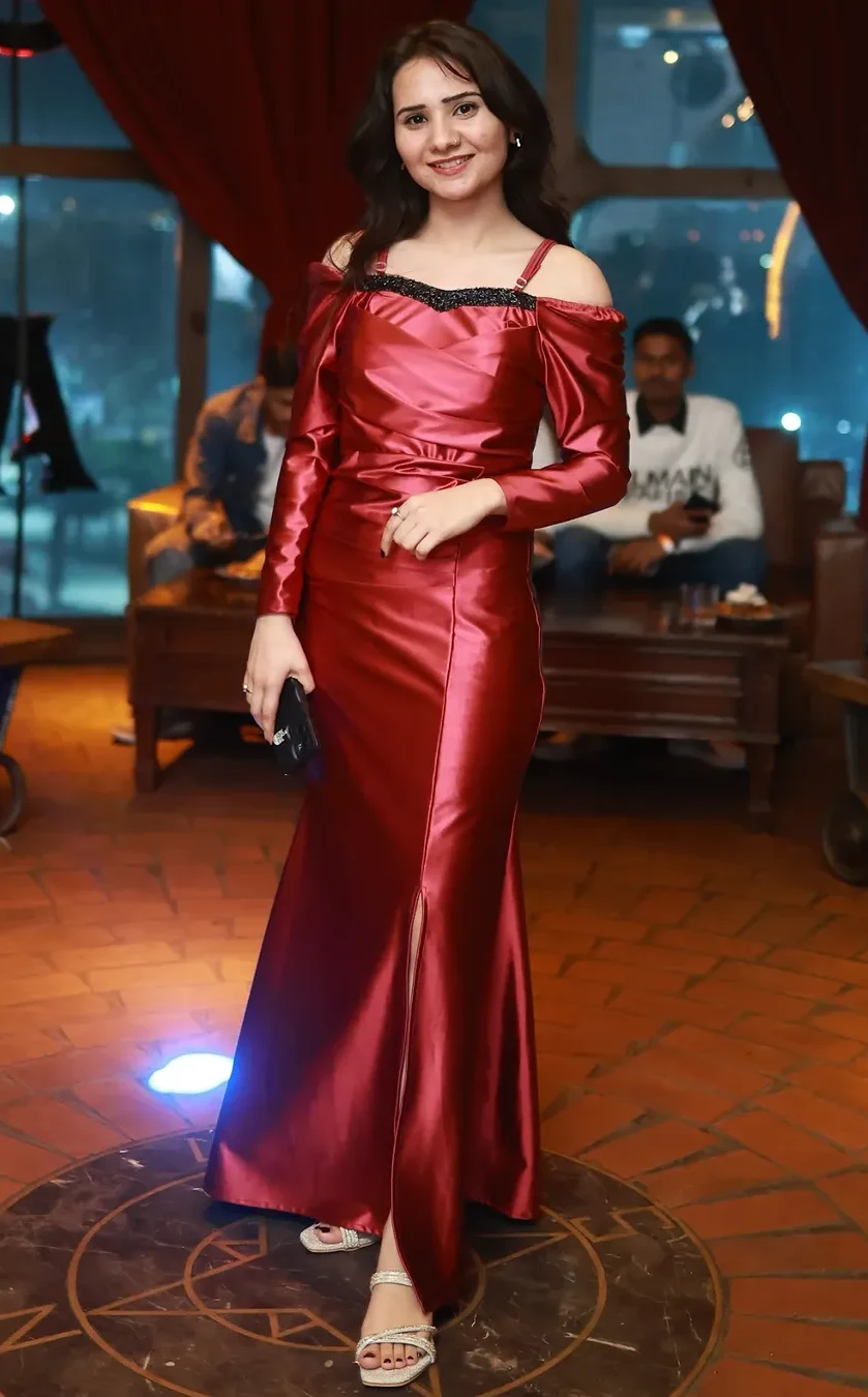 Red Gown That Defines Holiday Elegance