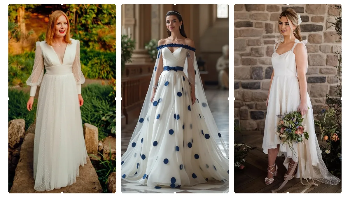 Polka Dot Wedding Dress
