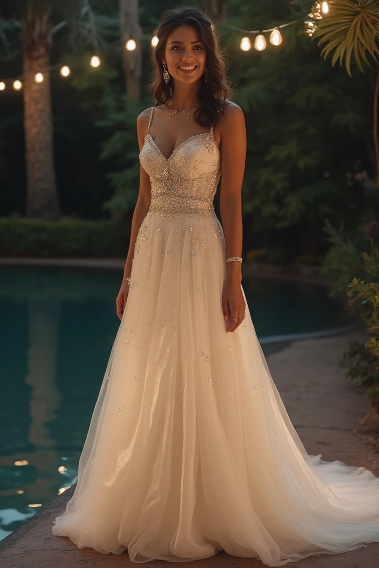 A Beaded Drop Waist Bridal Dream