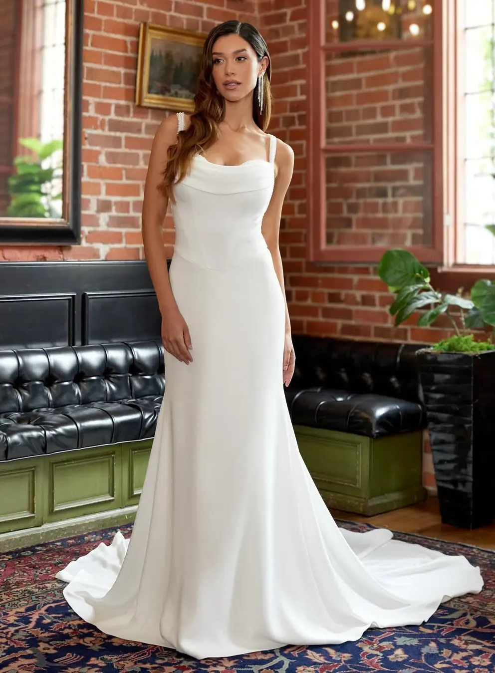 A Modern Drop Waist Bridal Statement