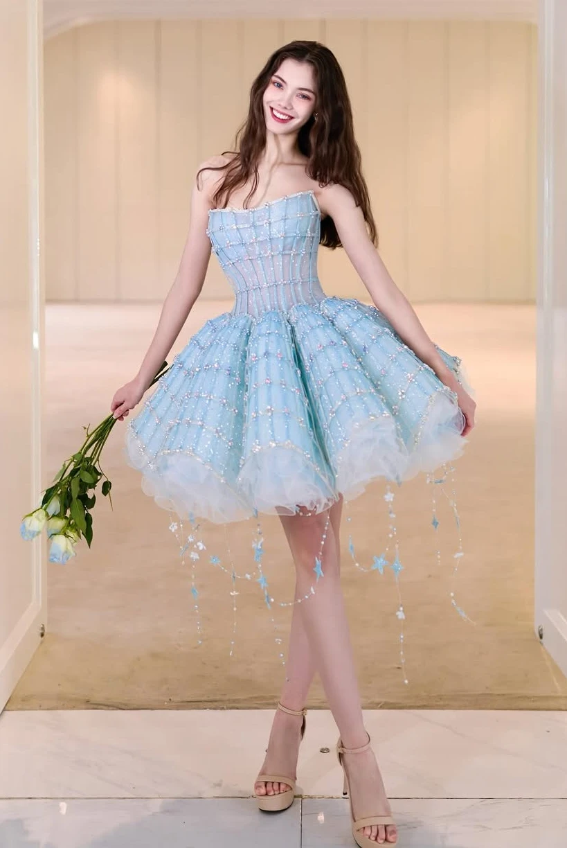 A Playful Hue in Bridal Fashion