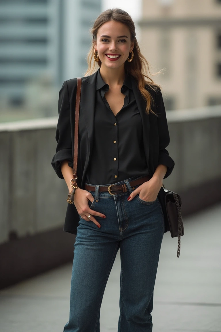 A Polished Blind Date Outfit for City Vibes