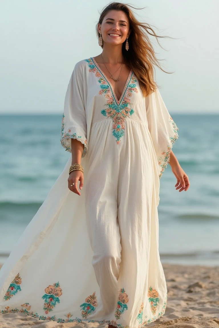 Bohemian Beach Party Dress for Timeless Joy