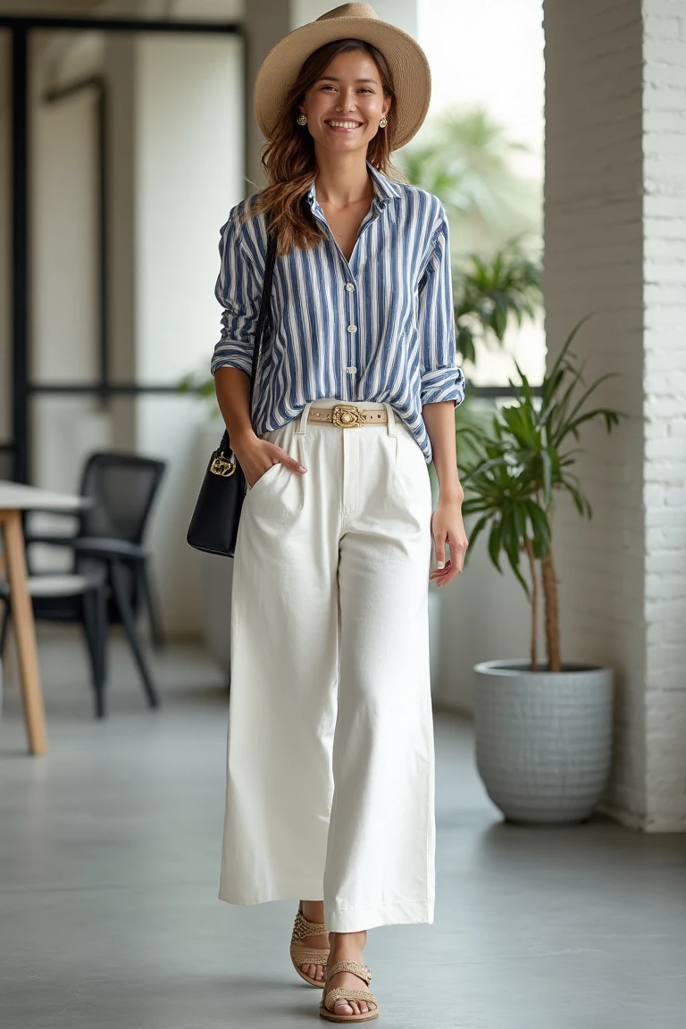 Breezy Office Outfit with Coastal Charm
