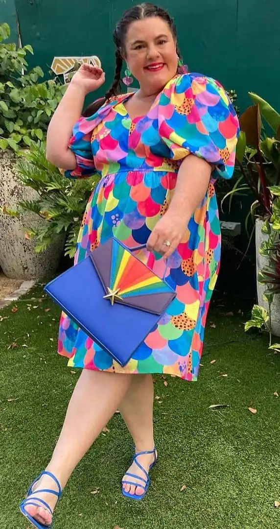 Colorful Party Dress with Bubblegum Vibes