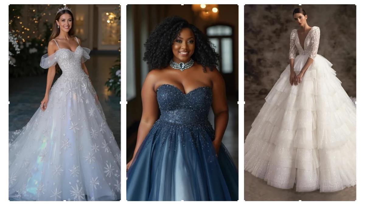 Crystal Ball Wedding Dress