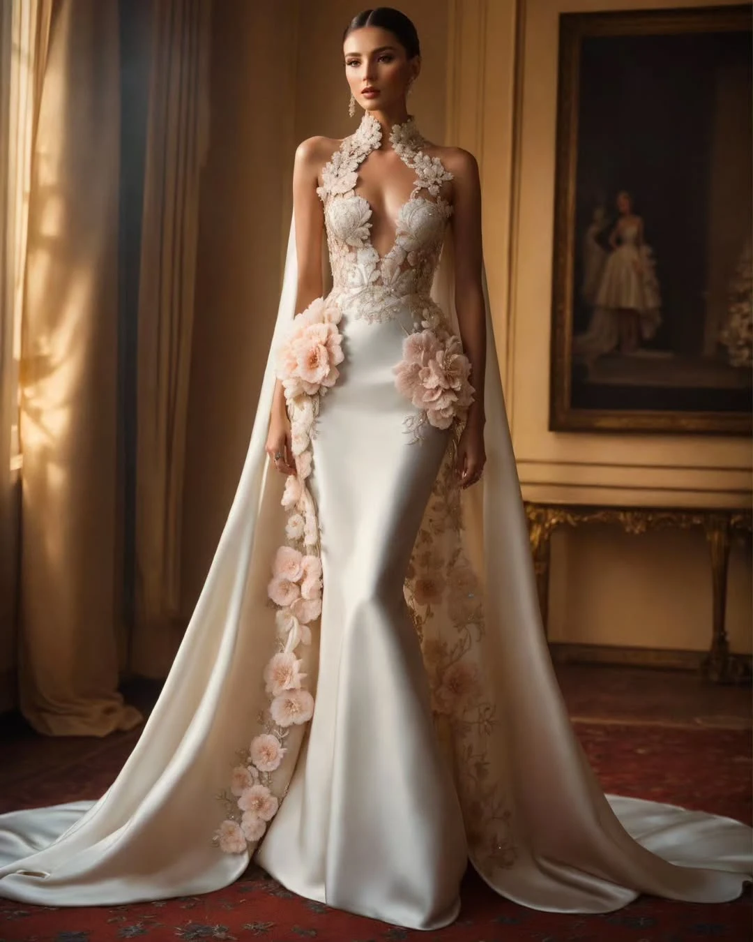 Embroidery Wedding Dress in Regal Glamour