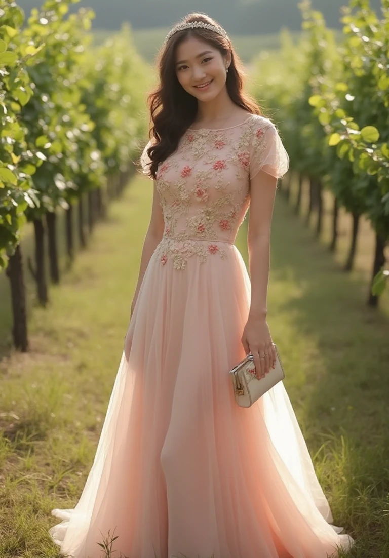 Embroidery Wedding Dress in Vineyard Romance
