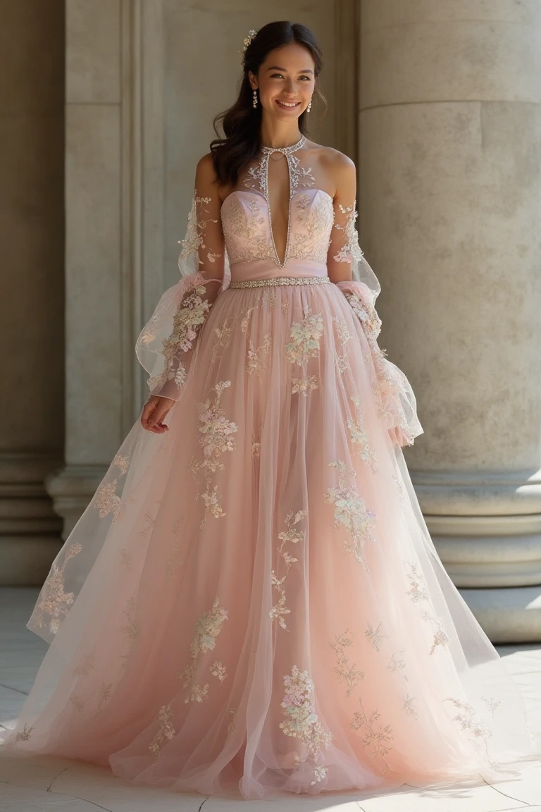 Ethereal Formal Party Gown