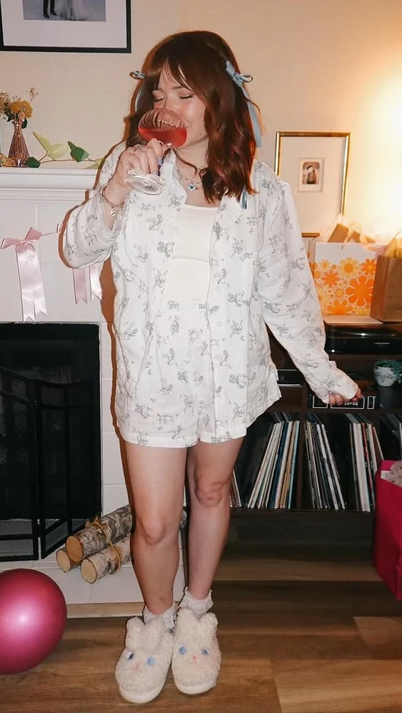 Floral Slumber Party Dress for Warm Nights
