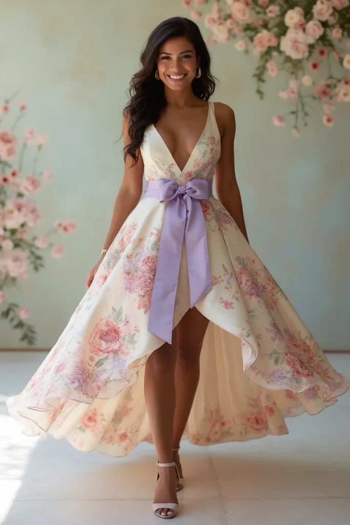 High-Low Formal Party Gown