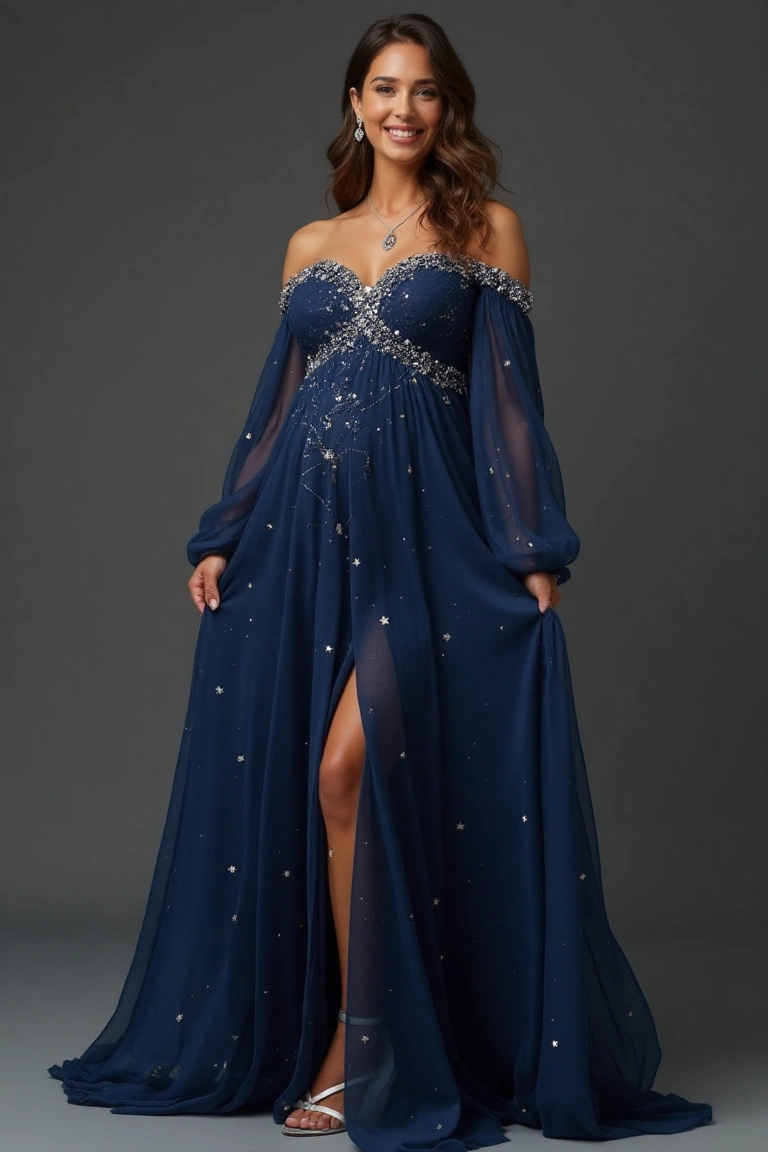 Maternity Party Gowns for Celestial Nights