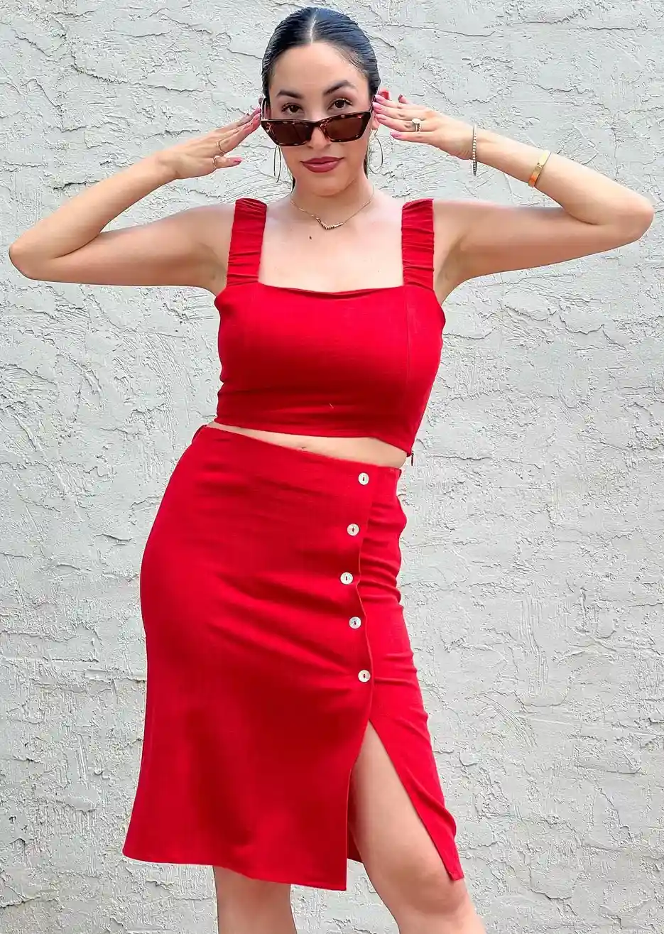 Memorial Day Two-Piece Set with Modern Flair