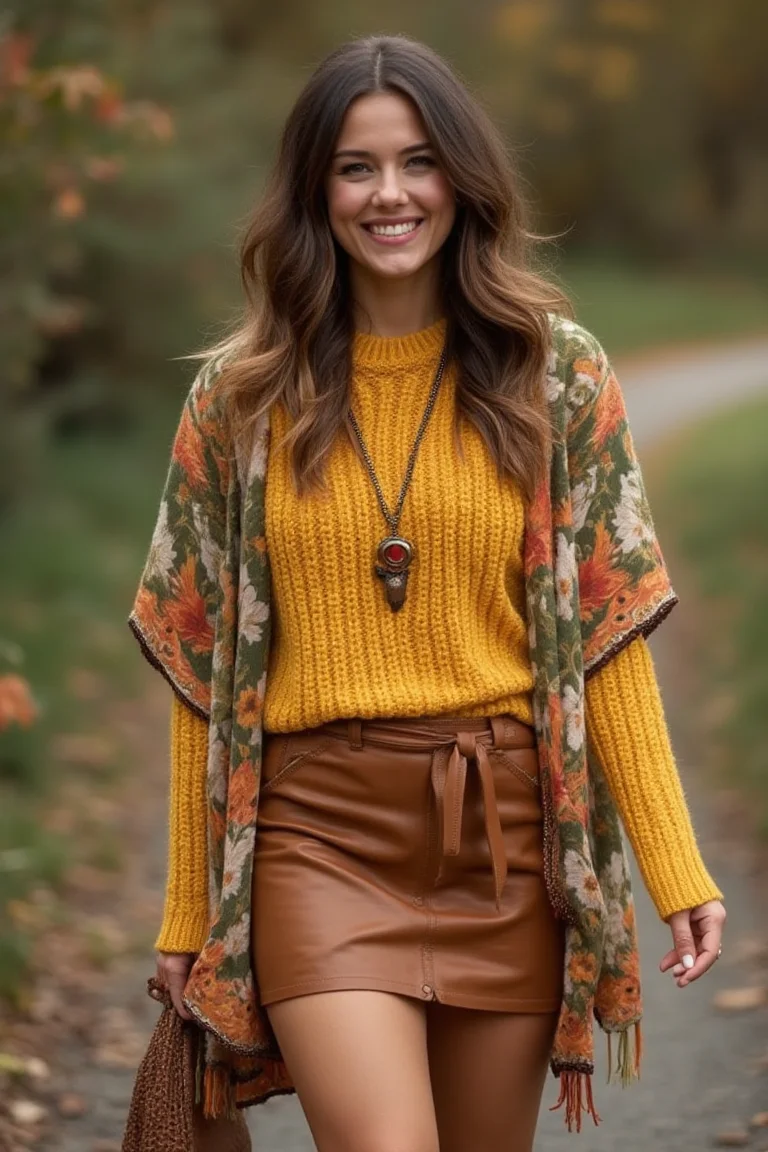Mustard & Earth Tones in an Autumn Outfit