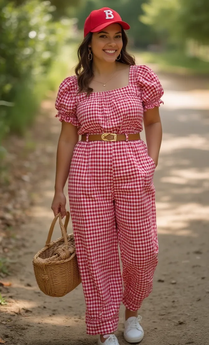 Plus Size Memorial Day Outfit for Picnic-Ready Charm
