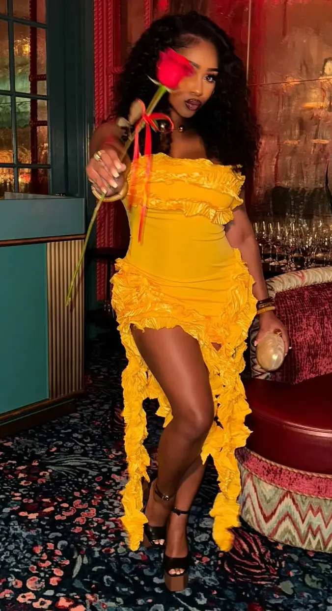 Ruffled Date Night Party Dress