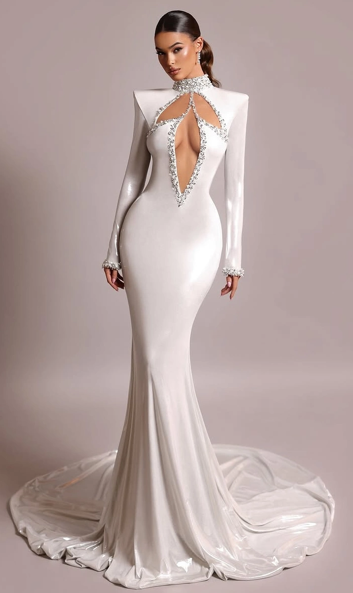Sculptural Formal Party Gown