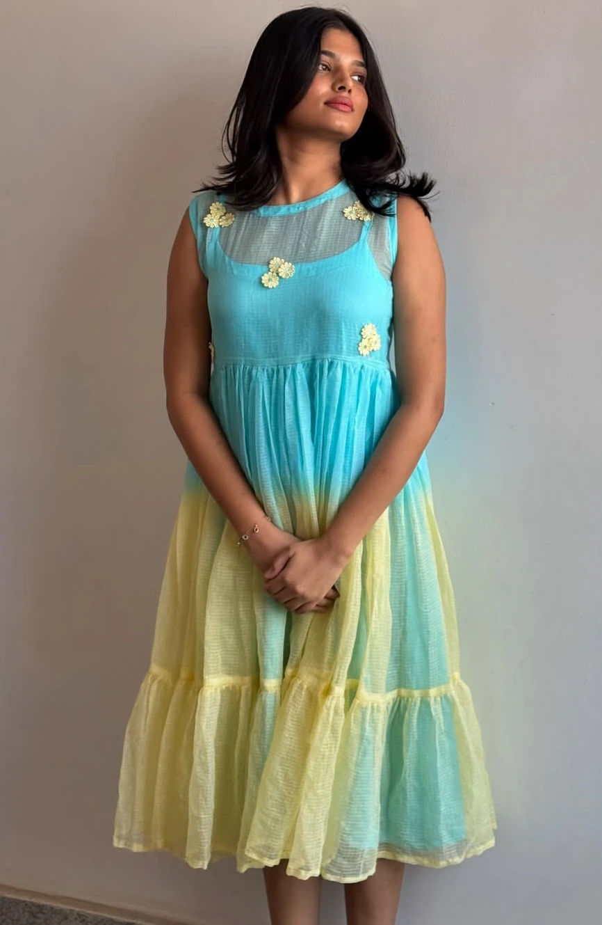 Sky Blue Midi Party Dresses for Dreamy Gatherings