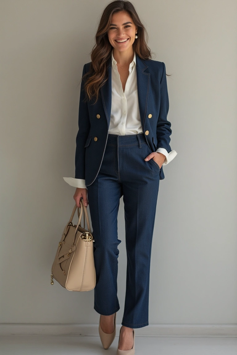 Smart-Casual Denim Outfit for Modern Professionals