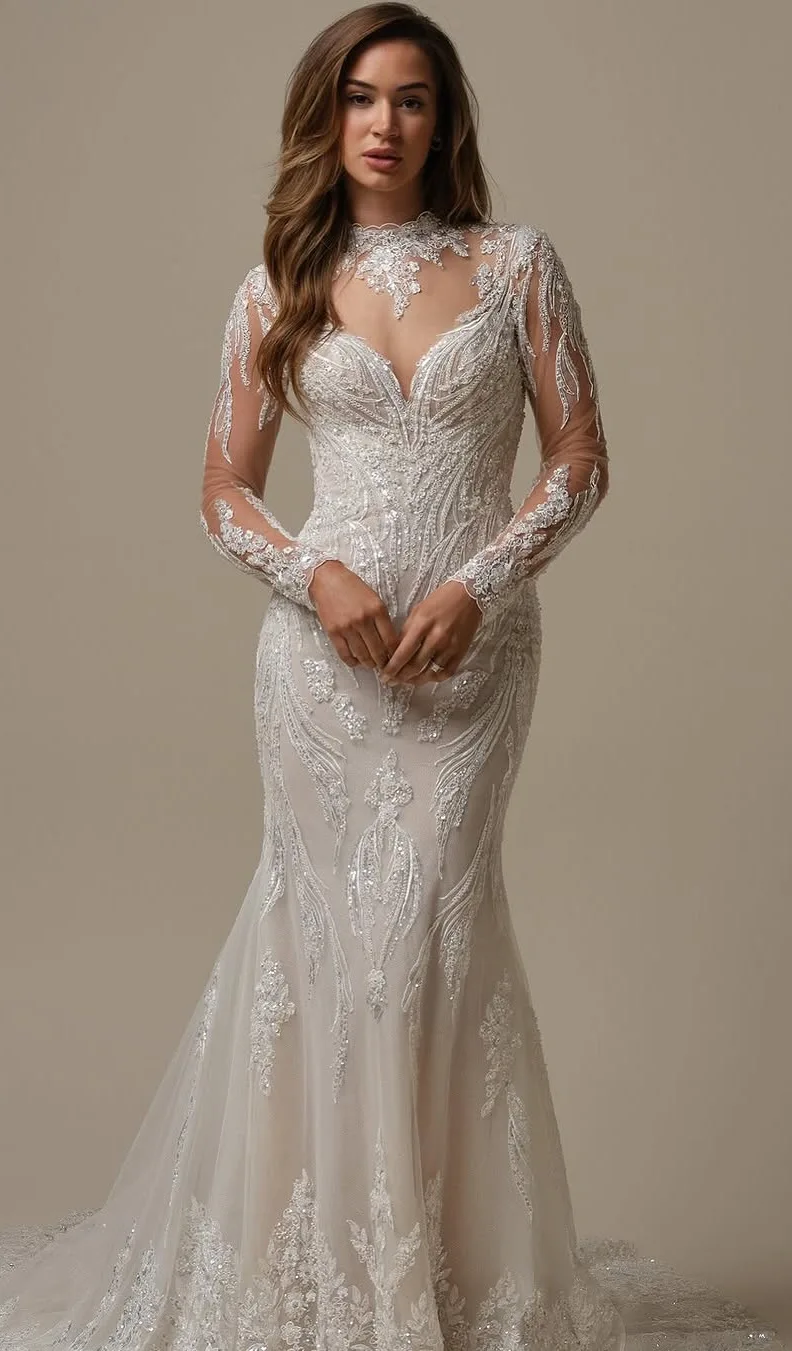 The Sequin-Embellished Wedding Dress as a Symbol of Eternal Love