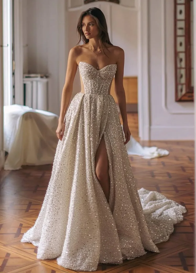 The Sequin Wedding Dress as a Timeless Celebration
