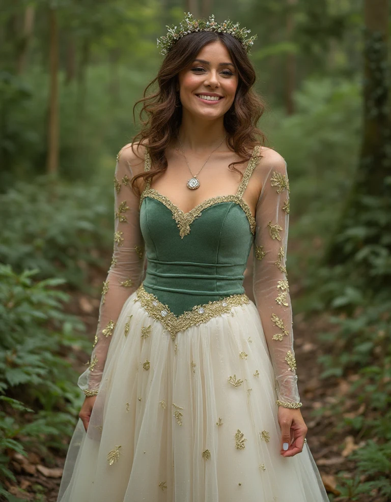 The Sparkly Wedding Dress in Forest Magic