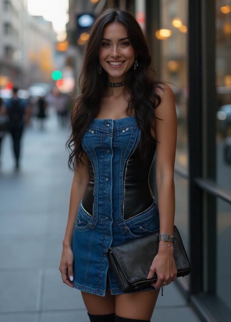 Urban Casual Denim Outfit with a Bold Twist