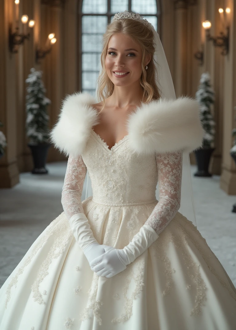 Wedding Dresses That Dazzle with Regal Warmth