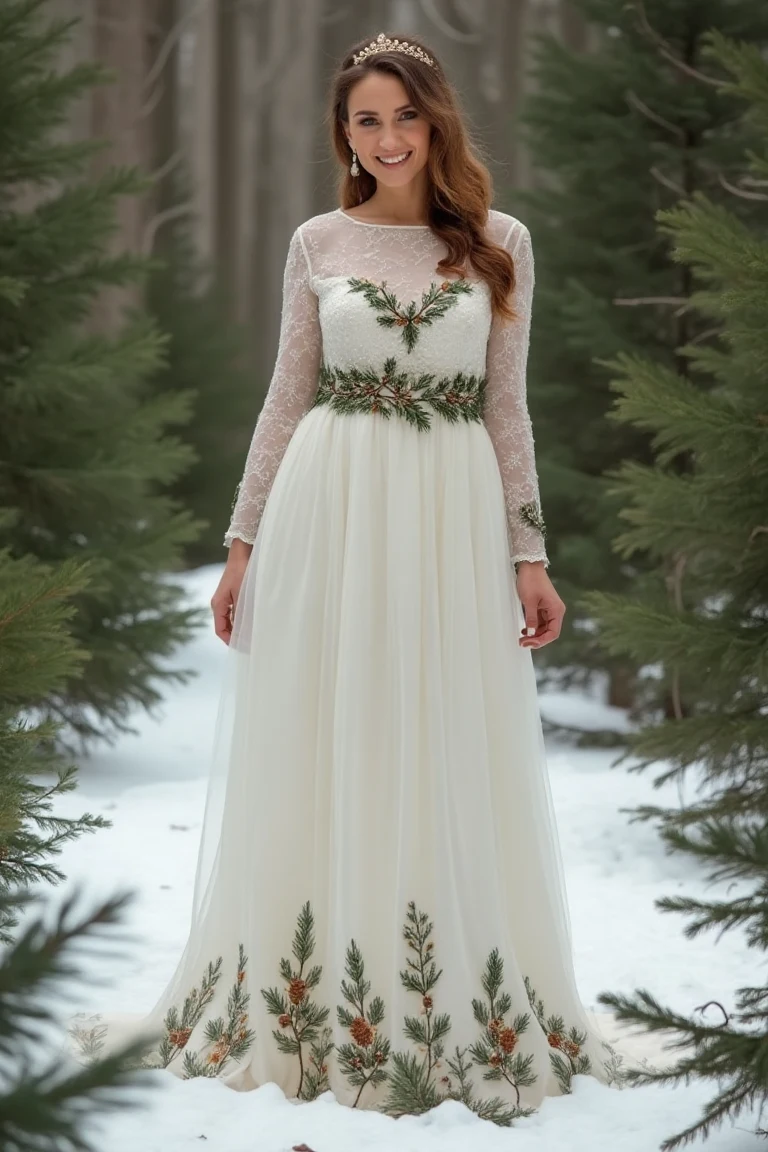 Winter Wedding Dresses That Celebrate Nature’s Embrace