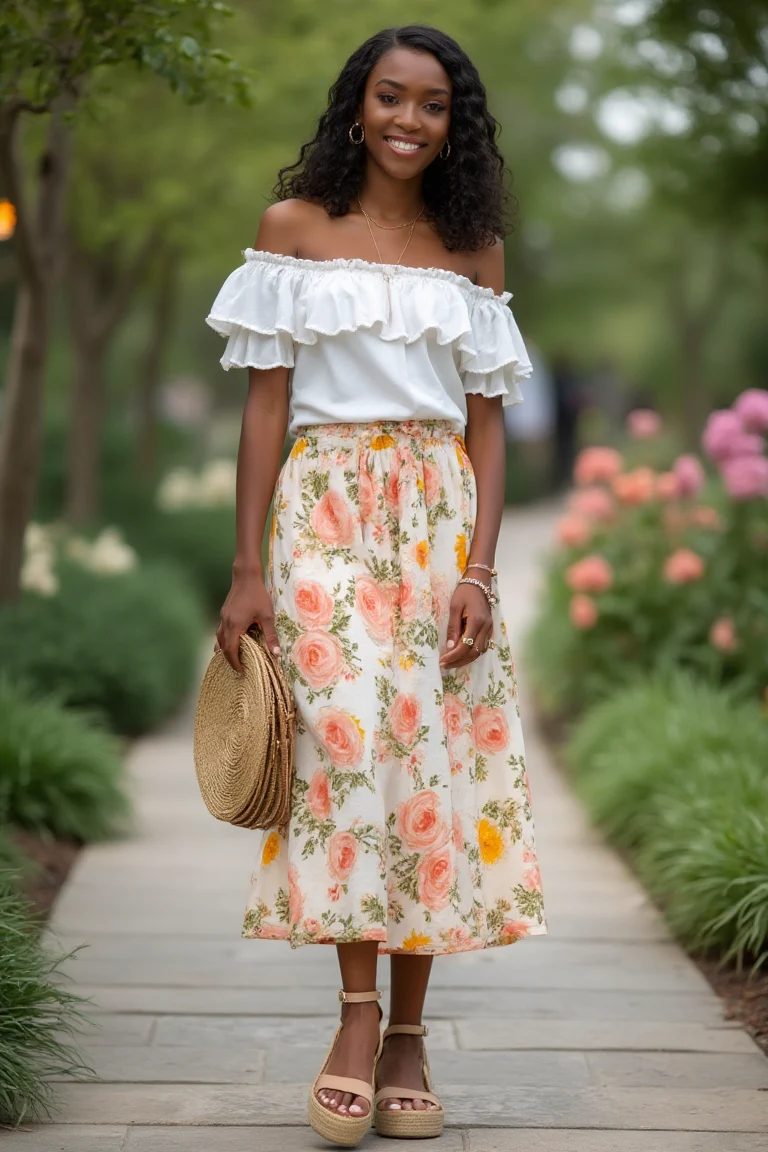A Breezy Spring Two-Piece for Black Women