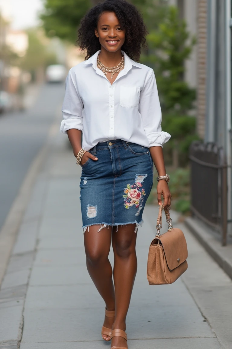 A Casual Spring Outfit for Black Women