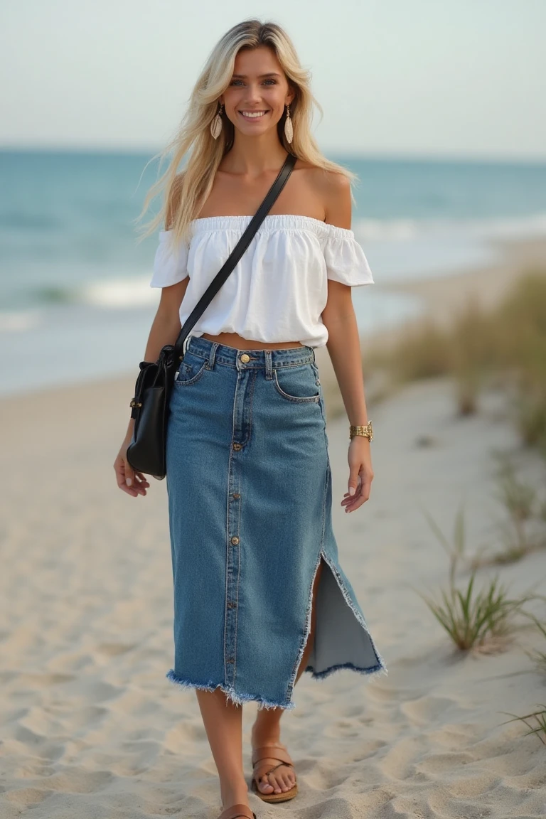 A Coastal Summer Outfit for Women