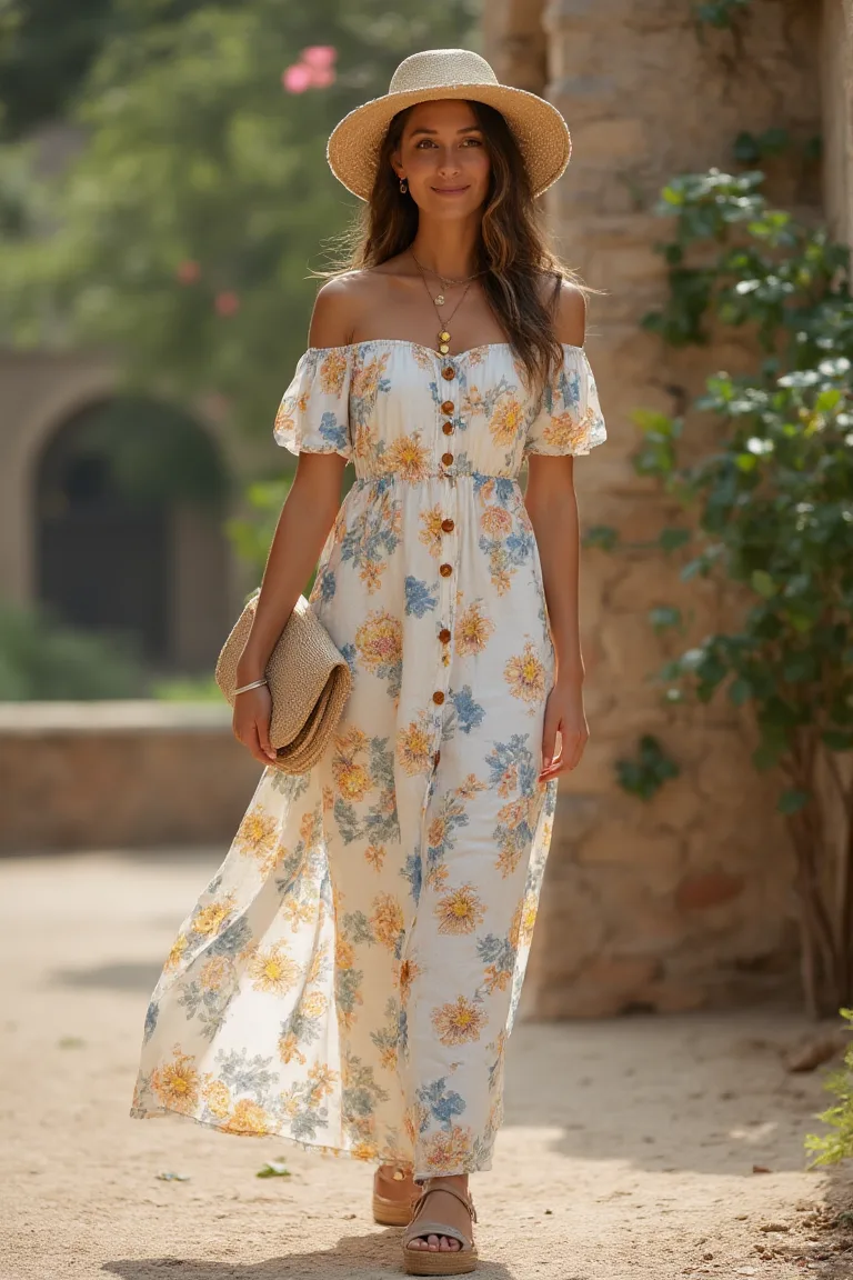 A Floral Serenity Spring Party Outfit