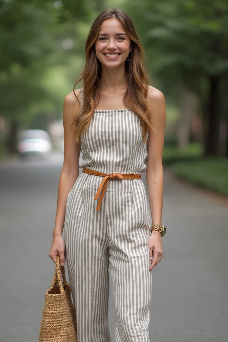 A Modern Picnic Jumpsuit for Spring
