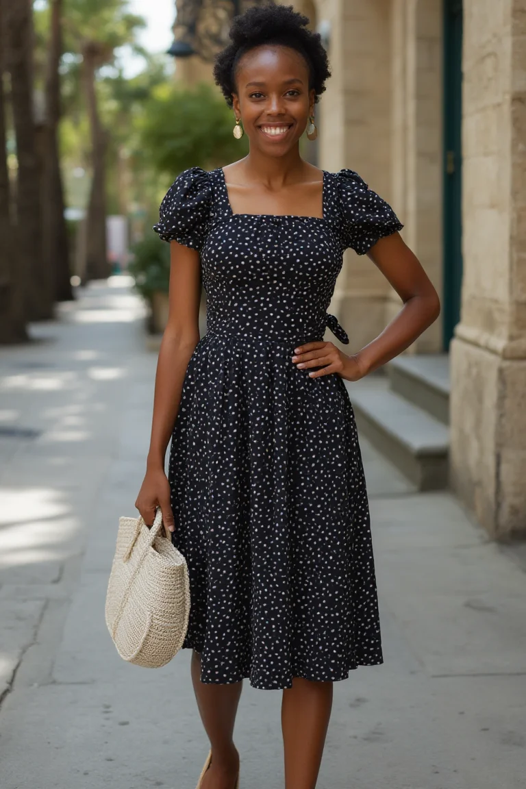 A Playful Summer Dress for Black Women