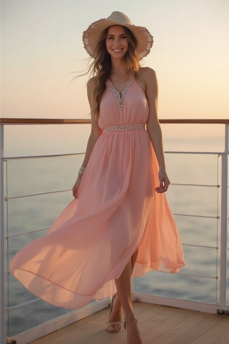 A Sunlit Cruise Maxi Dress Harmony