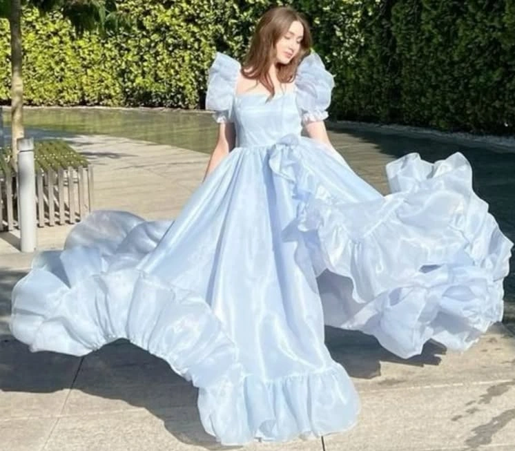 Blue Frocks for Birthday Elegance