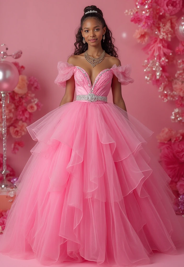 Festive Birthday Gown Statement
