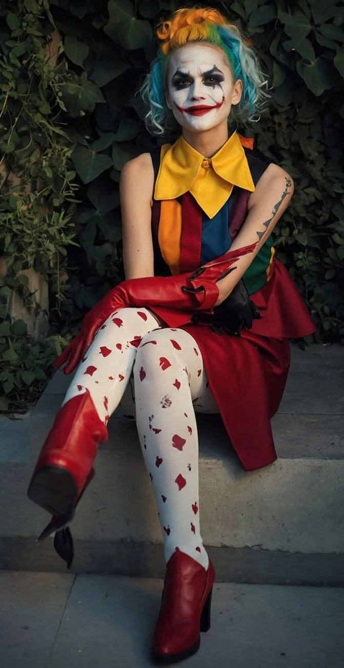 Lady Joker Costume as a Vibrant Fashion Rebellion