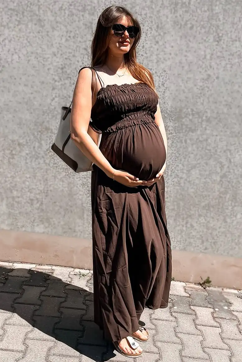 Maternity Earthy Tones Summer Day Outfit Simplicity