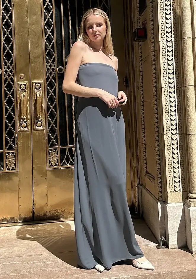 Maternity Slate Elegance Day-to-Night Outfit Versatility